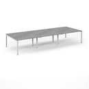 Back to Back Desk available in 3600 x 800, 4200 x 800 and 4800 x 800  - Grey Oak Top