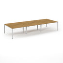 Back to Back Desk available in 3600 x 800, 4200 x 800 and 4800 x 800 - Oak Top