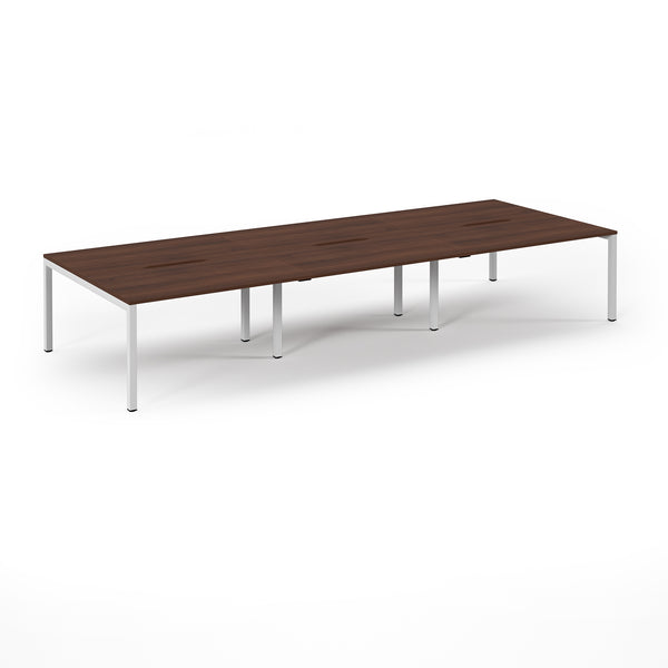 Back to Back Desk available in 3600 x 800, 4200 x 800 and 4800 x 800 - Walnut Top