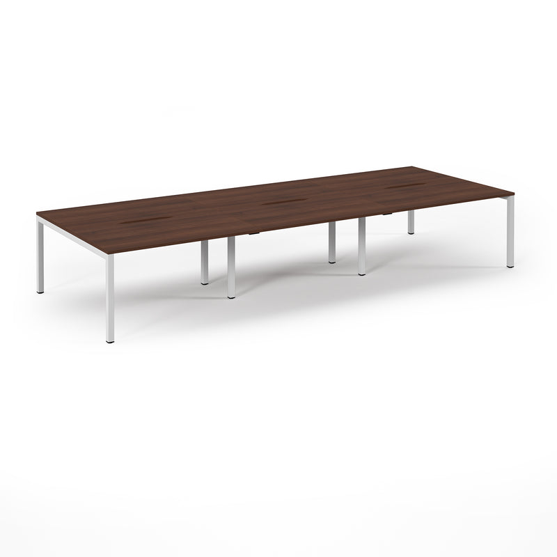 Back to Back Desk available in 3600 x 800, 4200 x 800 and 4800 x 800 - Walnut Top