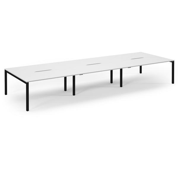 Back to Back Desk available in 3600 x 800, 4200 x 800 and 4800 x 800 - White Top