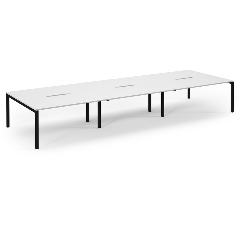 Back to Back Desk available in 3600 x 800, 4200 x 800 and 4800 x 800 - White Top