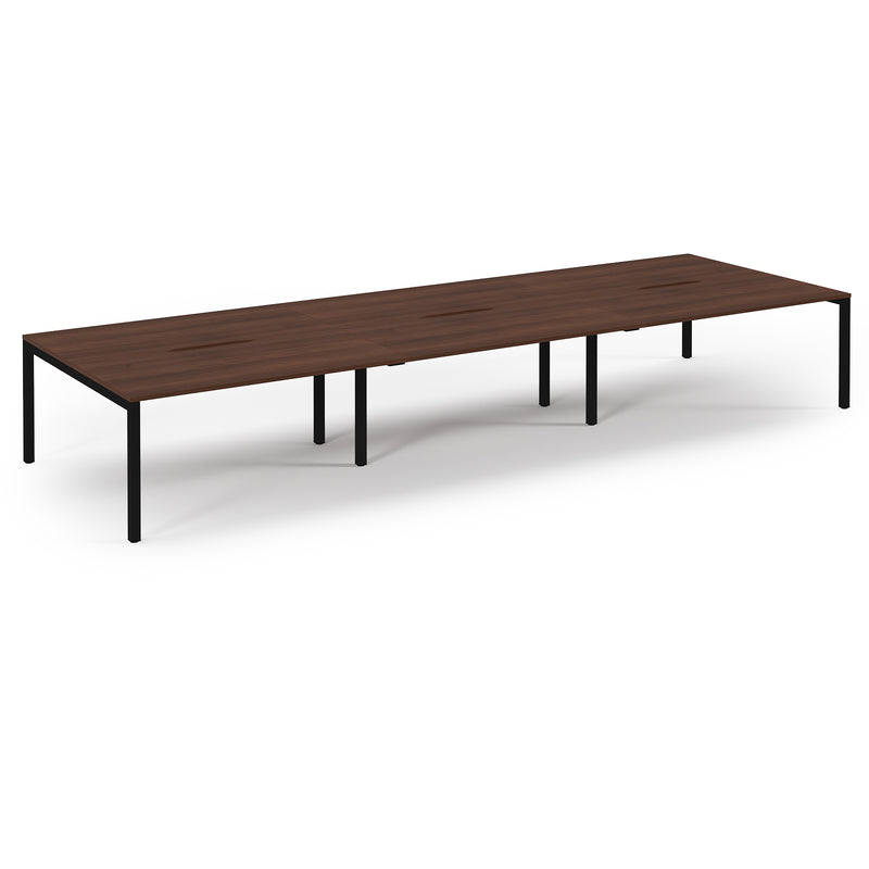 Back to Back Desk available in 3600 x 800, 4200 x 800 and 4800 x 800 - Walnut Top