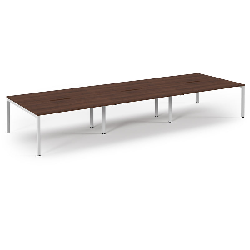 Back to Back Desk available in 3600 x 800, 4200 x 800 and 4800 x 800 - Walnut Top