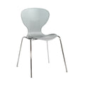 Sienna one piece shell chair with chrome legs (pack of 4)