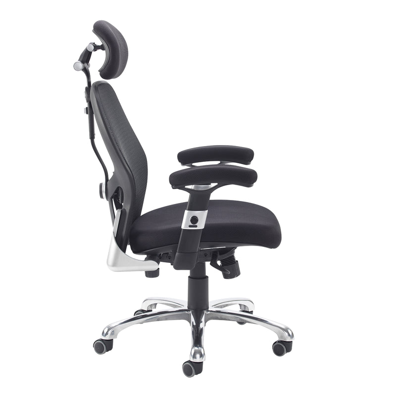 Sandro mesh back executive chair with black air mesh seat and head rest