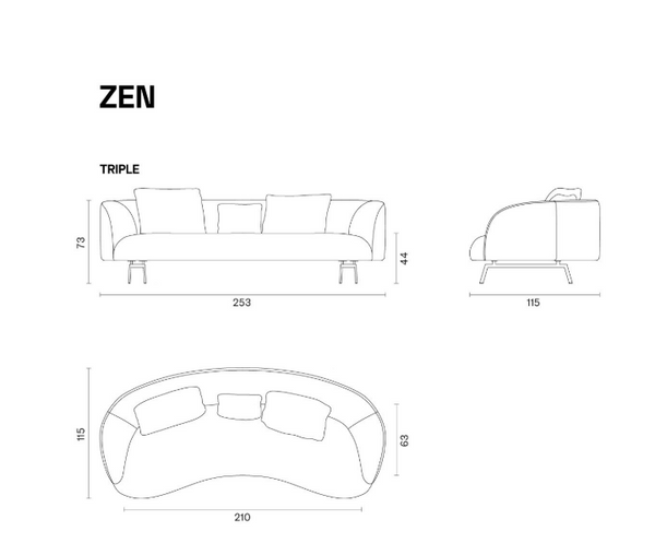 Used B&T Design Zen Sofa