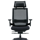 TENMC - Ergonomic Mesh Task Chair with sliding seat and adjustable lumbar with headrest