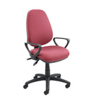 Vantage 100 2 lever PCB operators chair with fixed arms