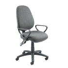 Vantage 100 2 lever PCB operators chair with fixed arms