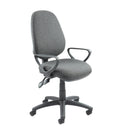 Vantage 100 2 lever PCB operators chair with fixed arms