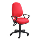 Vantage 100 2 lever PCB operators chair with fixed arms