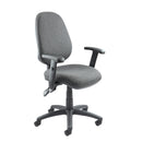 Vantage 100 2 lever PCB operators chair with adjustable arms