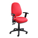 Vantage 100 2 lever PCB operators chair with adjustable arms