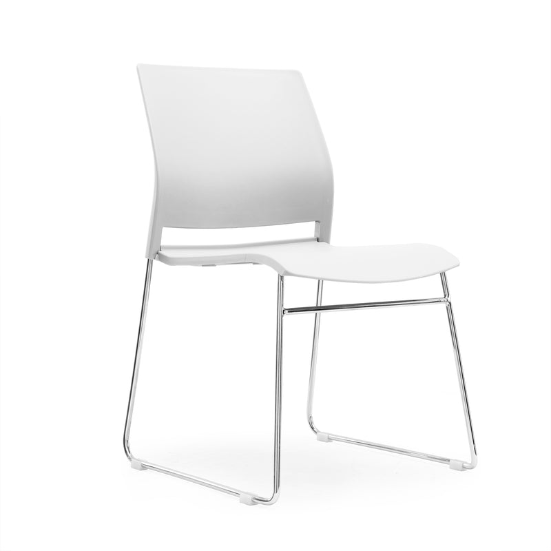 PSC/W - Verse Multipurpose Stacking Chair in all White Shell