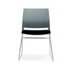 PSC-SP/G - Verse Multipurpose Stacking Chair with Grey Shell and Black Fabric Seat Pan