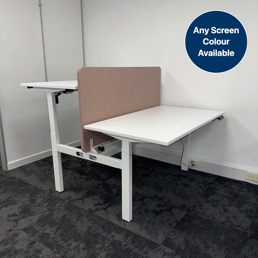 Height Adjustable Electric Bench Desk Complete Setup