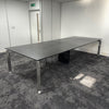 Used Bulo H20 Branded Leather Topped Executive Meeting Table