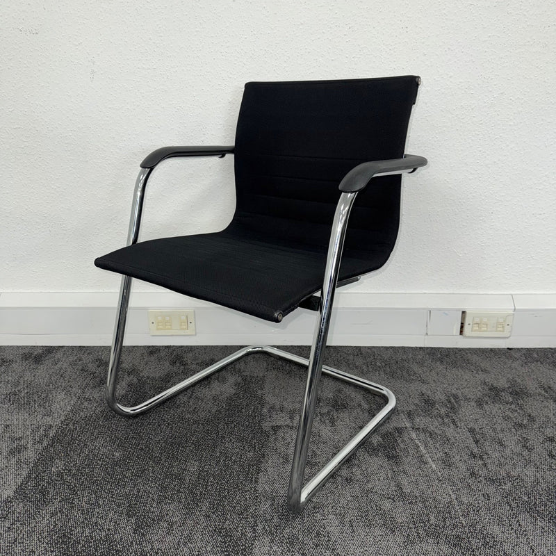 Used ICF UNA Fabric Cantilever Meeting Chair