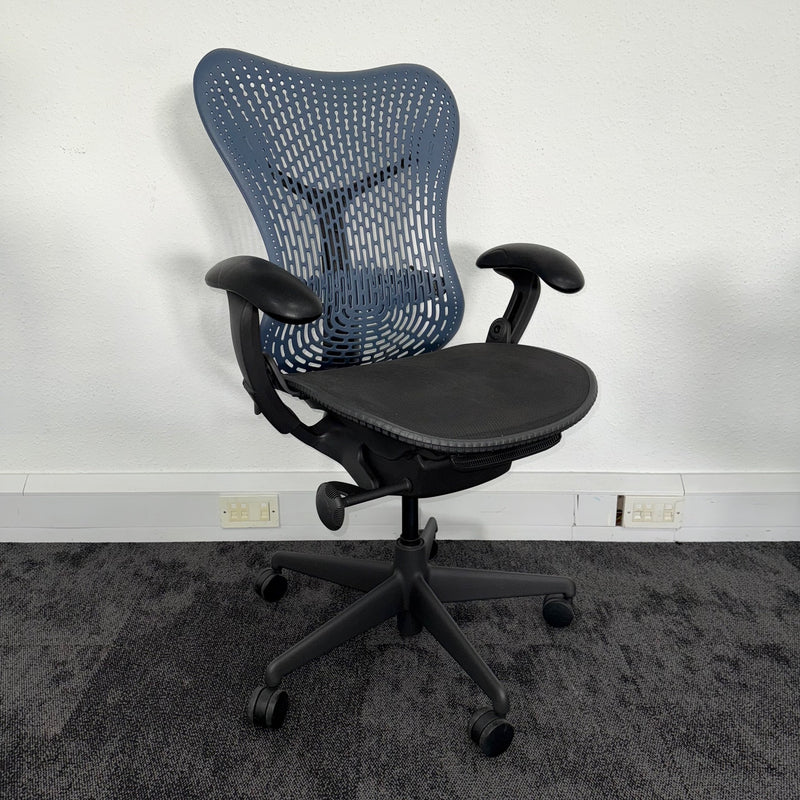 Used Herman Miller Mirra Full Spec - Black + Blue