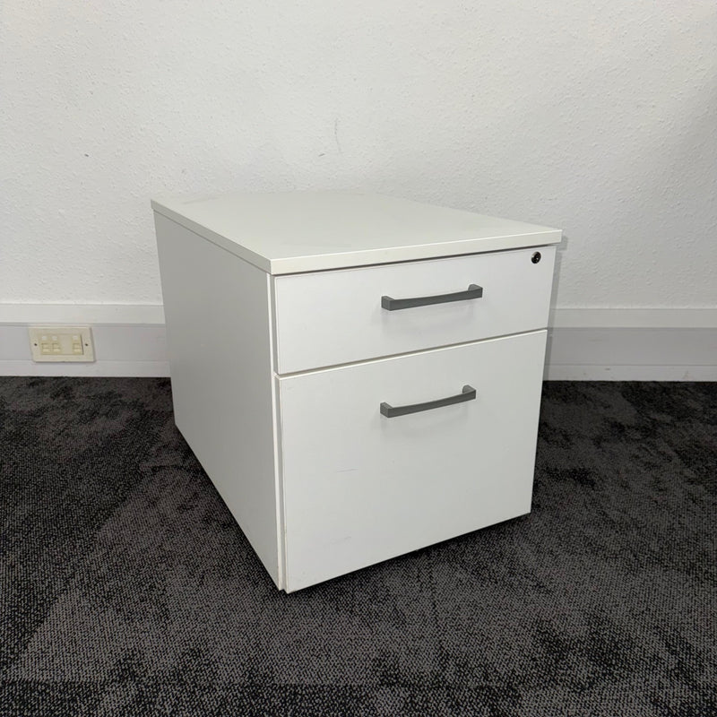 Used 2 Draw White Mobile Pedestal