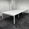 Used Herman Miller Bank of 6 White Bench Desk - Special Price