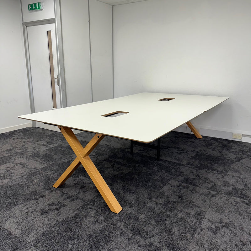 Used Koleksiyon White Modern Meeting Table