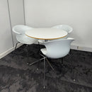 Used Canteen Set with Round Table and 3 Chairs