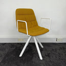 Used Maarten Soft Upholstered Chair With Pyramidal Swivel Base