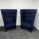 Used Sitland Set of 2 Cell High Back Armchair With Floor-Standing Base
