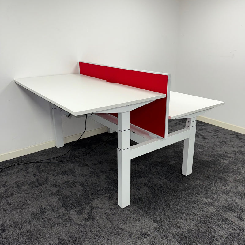 Used Herman Miller Ratio Electric Height Adjustable Bench Desk