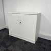 Used White Storage Cupboard with Key