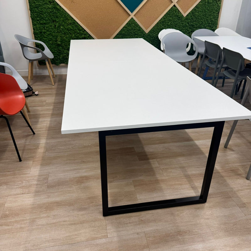 Used Large White Meeting Table