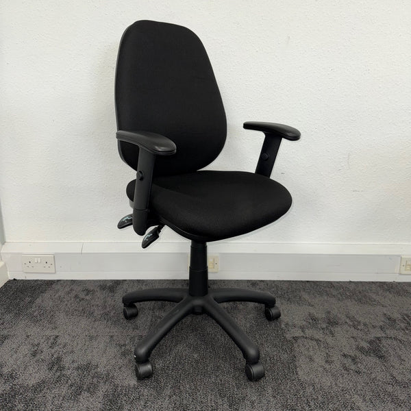 Used Black Fabric Adjustable Task Chair