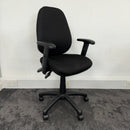 Used Black Fabric Adjustable Task Chair