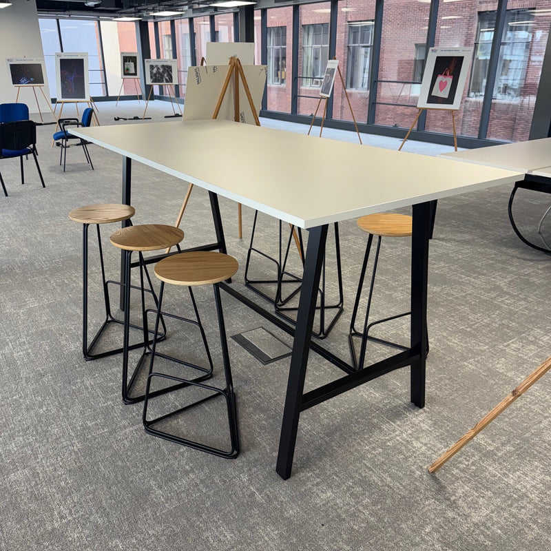 Used M.A.D Branded High Table Set with 6 Stools