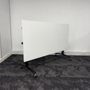 Used Gresham White Fliptop Tables with Linking