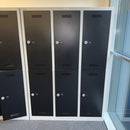 Used Bisley 6 Door Locker - Silver and Black
