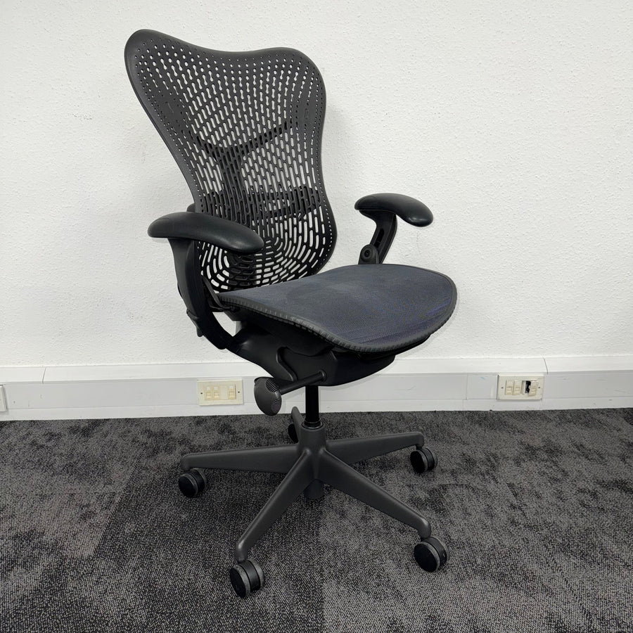 Used Herman Miller Mirra Full Spec - Dark Blue Seat