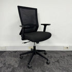 Used Black Mesh Task Chair with Adjustable Lumbar