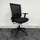 Used Black Mesh Task Chair with Adjustable Lumbar