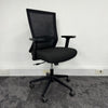 Used Black Mesh Task Chair with Adjustable Lumbar