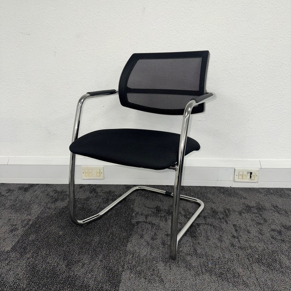 Used Moventi Black Mesh Meeting Chair