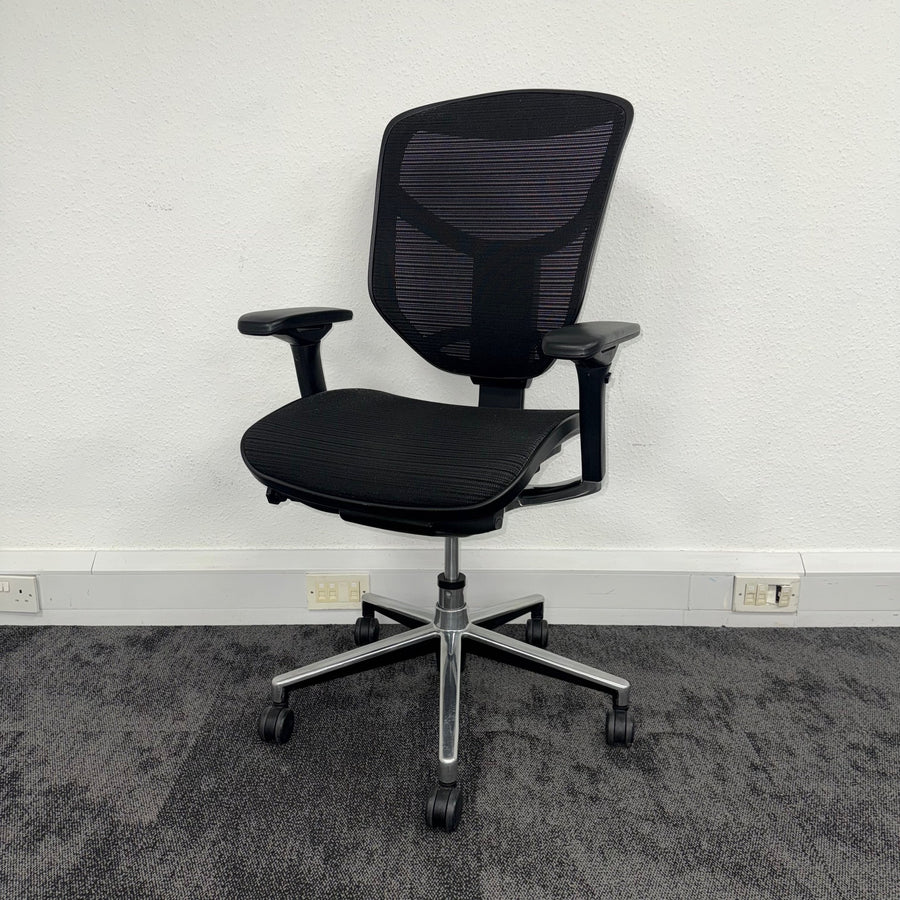 Used Ergohuman Enjoy Black Mesh Chair