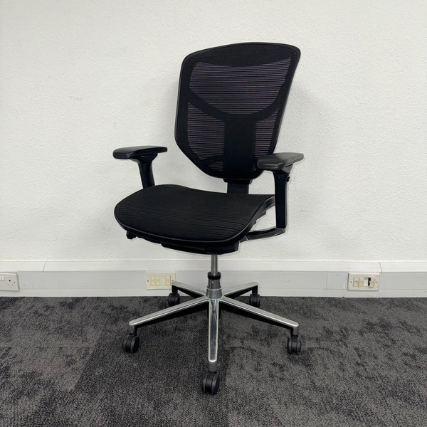Used Ergohuman Enjoy Black Mesh Chair