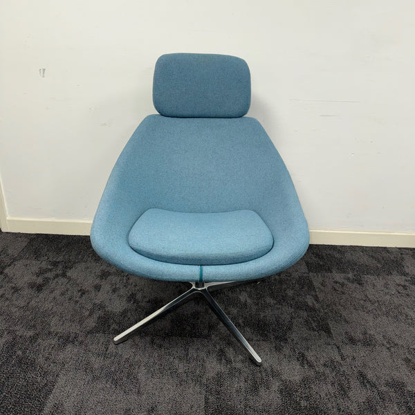 Used Allermuir Open Lounge Chair With Headrest