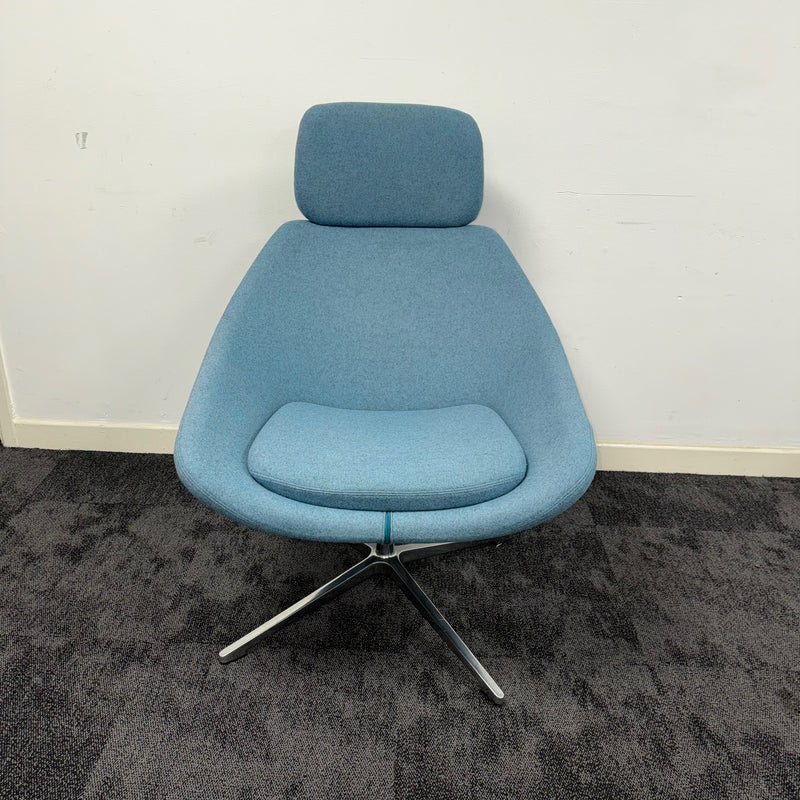 Used Allermuir Open Lounge Chair With Headrest