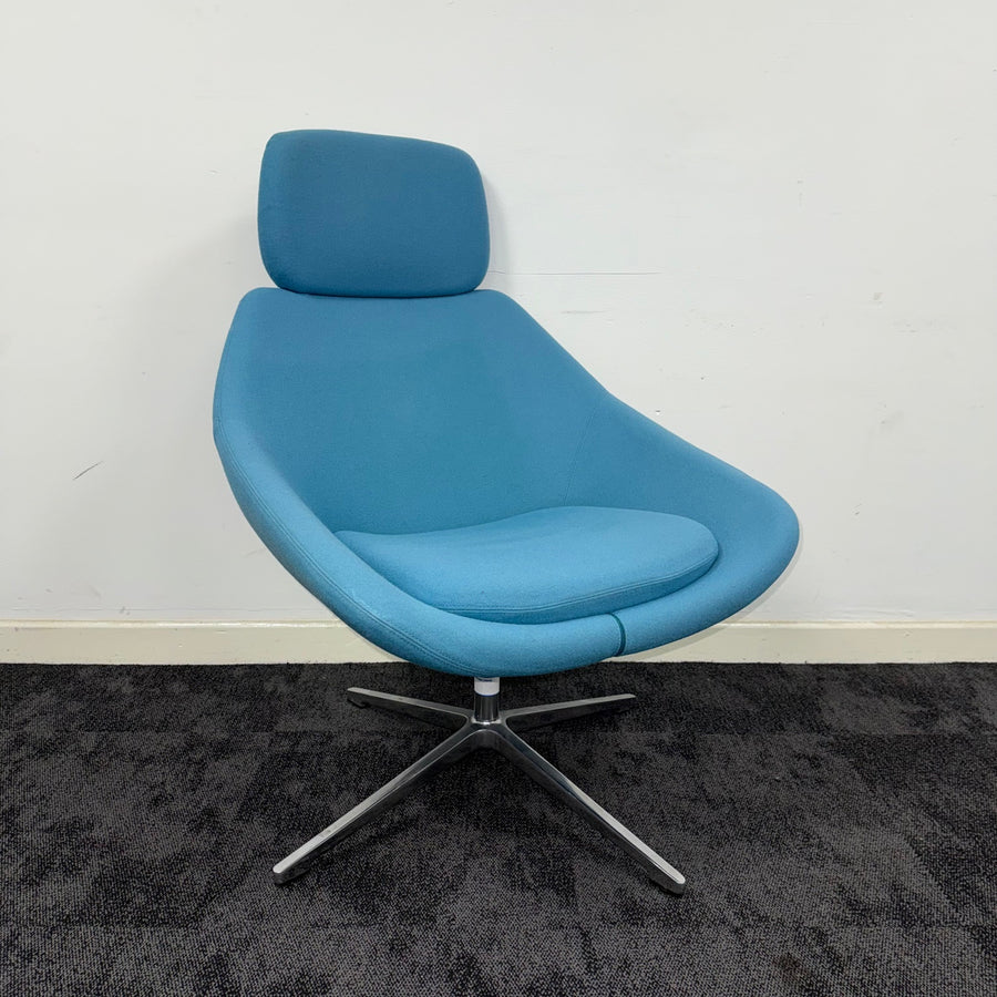 Used Allermuir Open Lounge Chair With Headrest