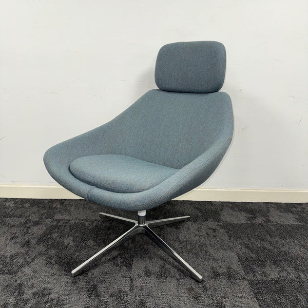 Used Allermuir Open Lounge Chair With Headrest