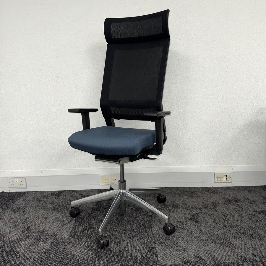 Used Elite I-Sit Task Chair with Headrest